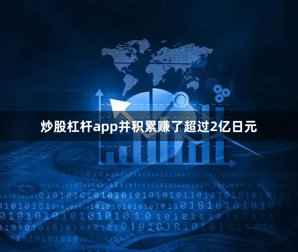 炒股杠杆app并积累赚了超过2亿日元